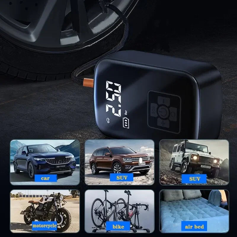 Wireless Car Air Compressor Electric Tire